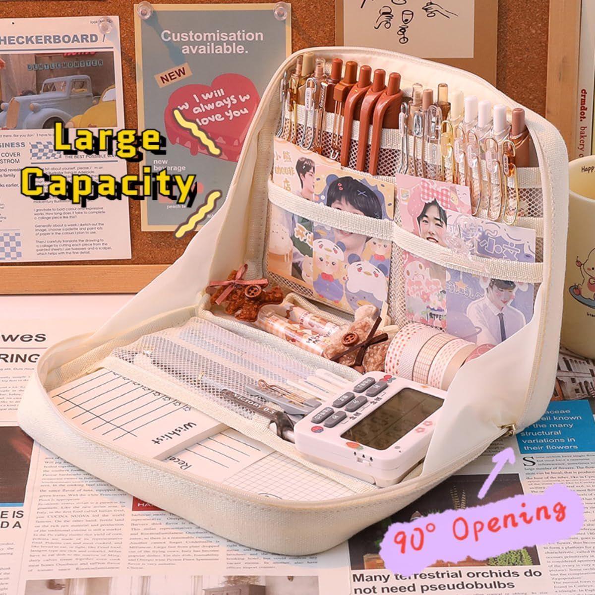 K-pop Large Capacity Pencil Case